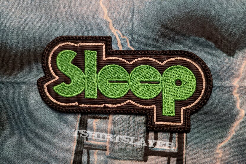 Sleep embroidered logo patch 