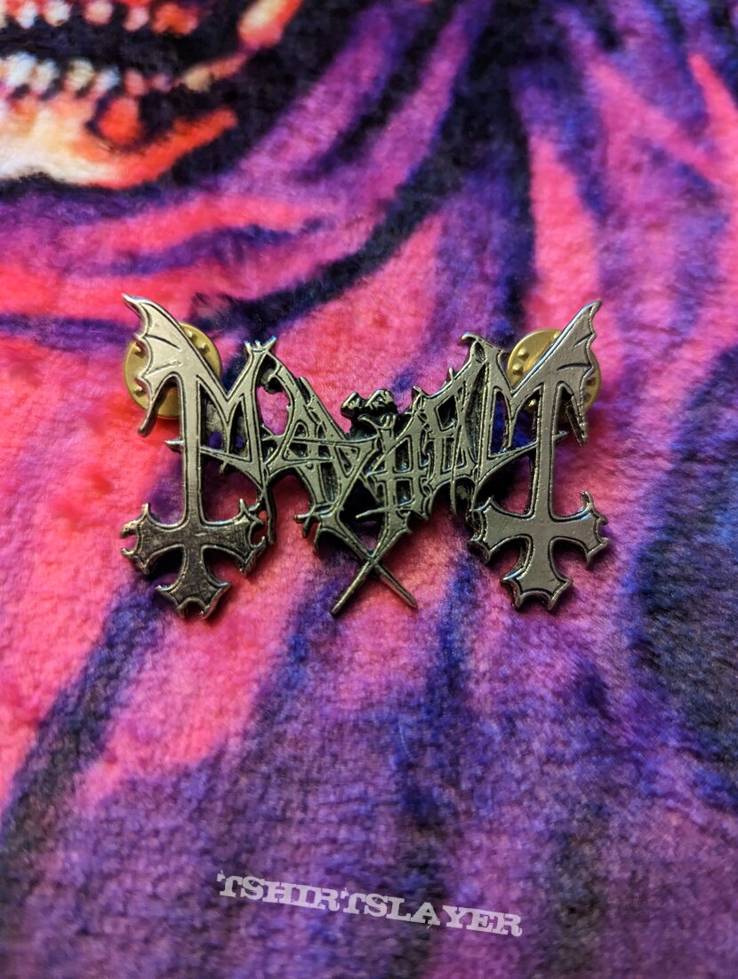 Mayhem, Mayhem logo metal pin Pin / Badge (Dalek King's) TShirtSlayer