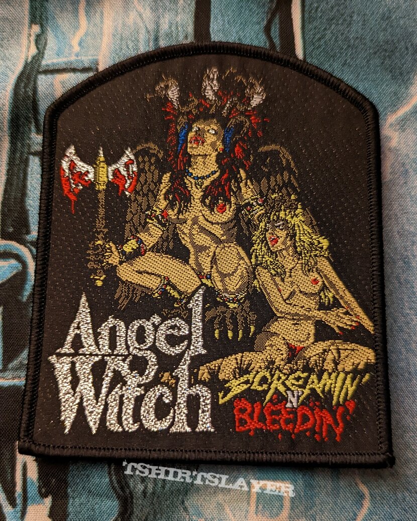 Angel Witch - Screamin&#039; N&#039; Bleedin&#039; woven patch 