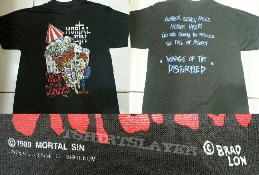TShirt or Longsleeve - Mortal Sin - Voyage Of The Disturbed Shirt