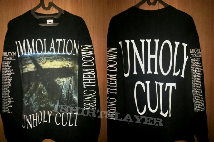 TShirt or Longsleeve - Immolation LS - Unholy Cult US Tour 2002