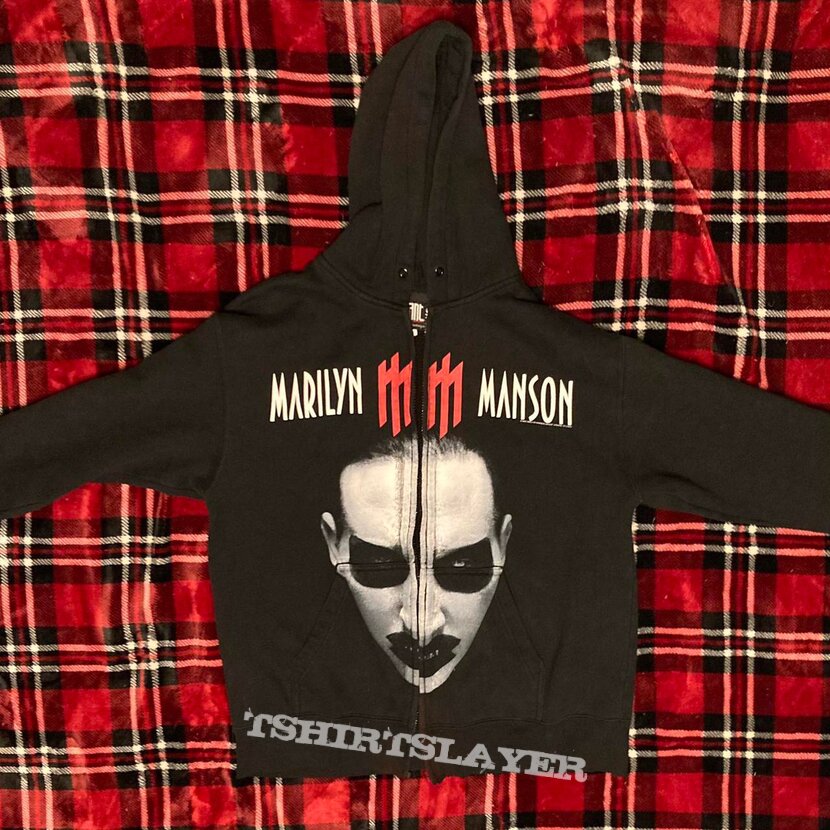 Marilyn Manson Zip Up Hoodie [2004] | TShirtSlayer TShirt and BattleJacket  Gallery
