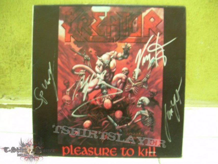 Kreator Pleasure To Kill Sign Lp