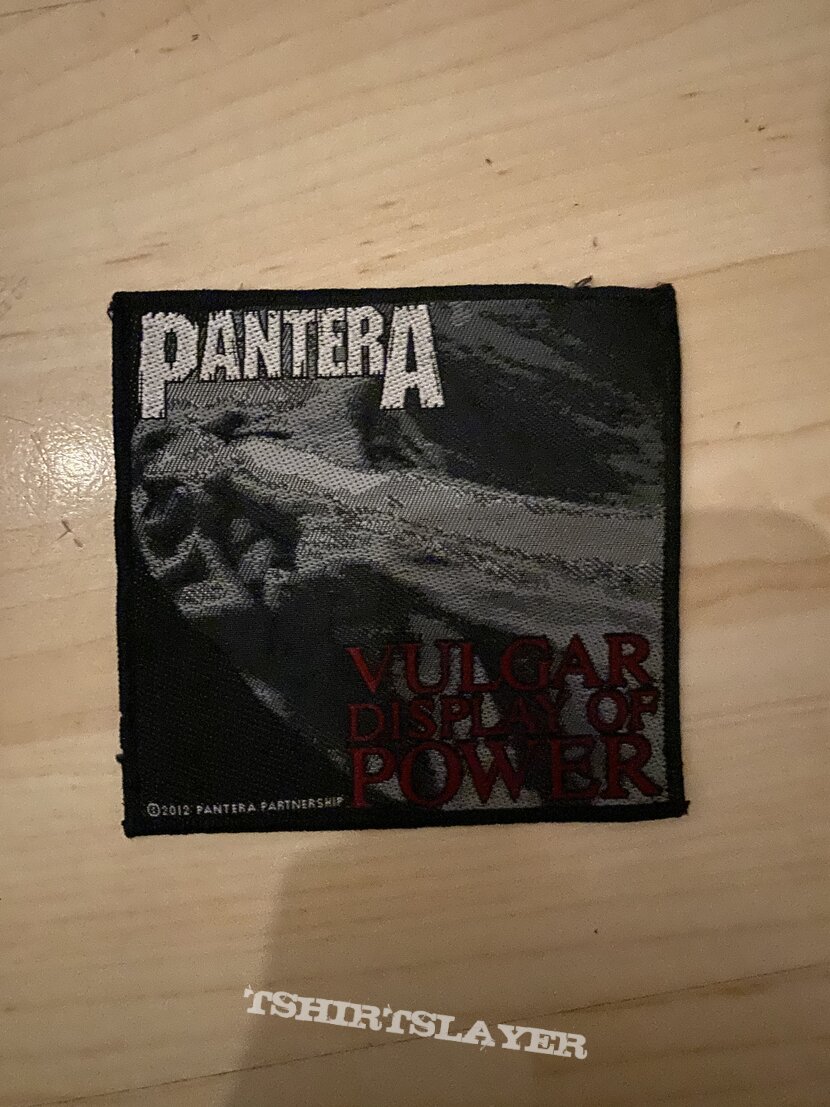 Pantera Vulgar Display of Power Patch