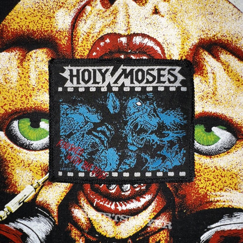 Holy Moses - Finished with the Dogs woven patch