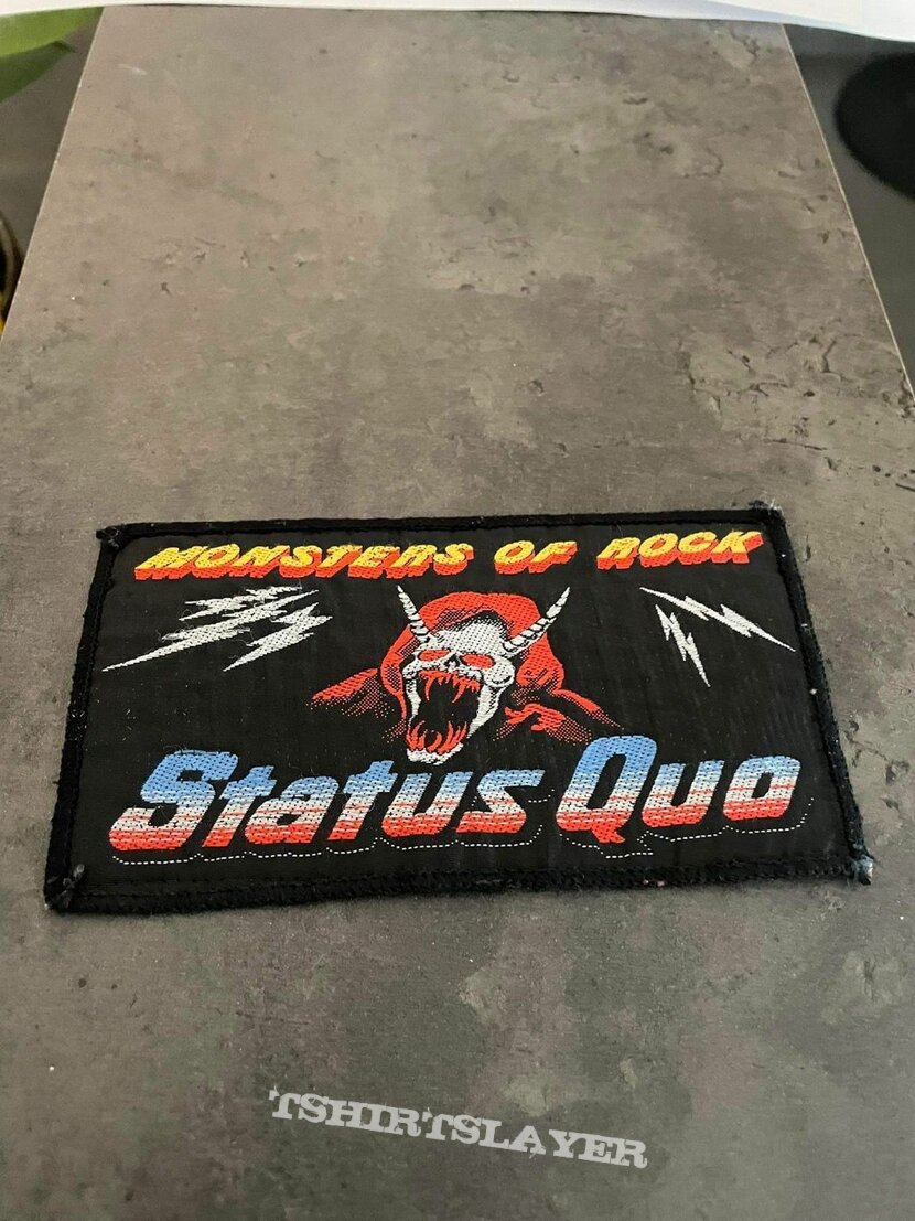 Status Quo monsters of rock patch 1982