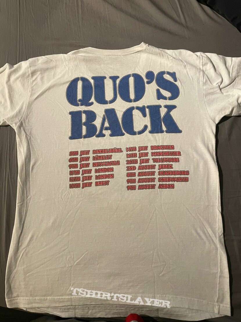 status quo - Quo's back 86 tourshirt status quo - Quo's back 86 tourshirt