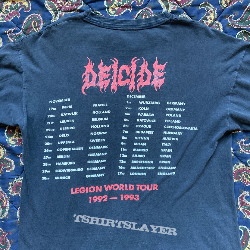 Deicide 1992 Legion World tour 