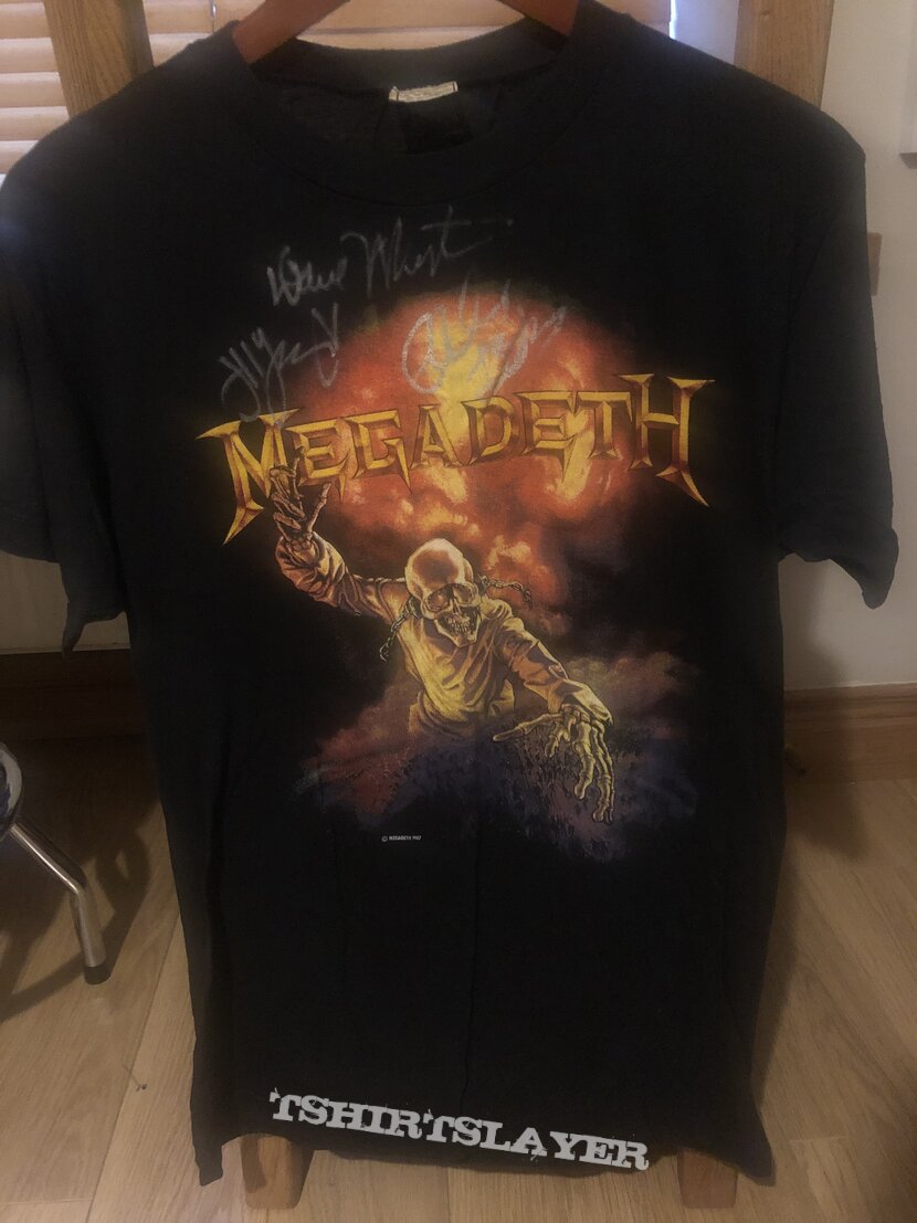 Megadeth definition signed shirt 