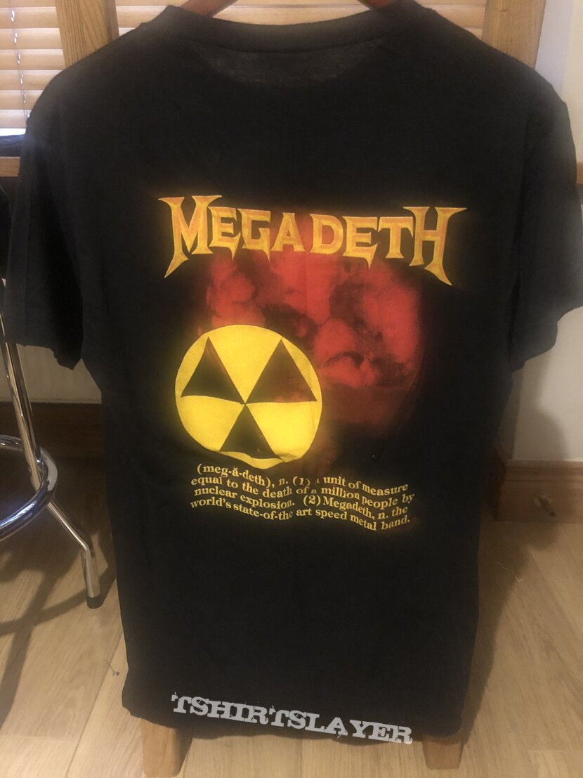Megadeth definition signed shirt 