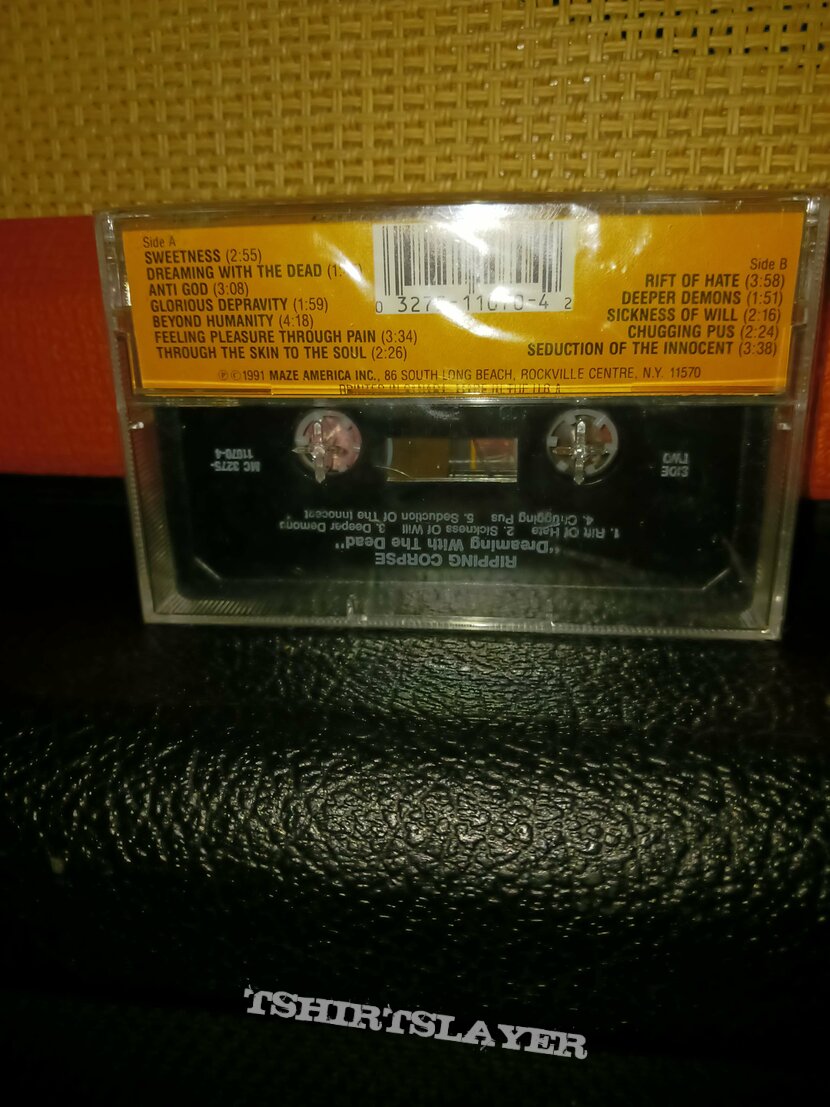 FACTORY SEALED ORIGINAL Ripping Corpse - Dreaming With the Dead Cassette 