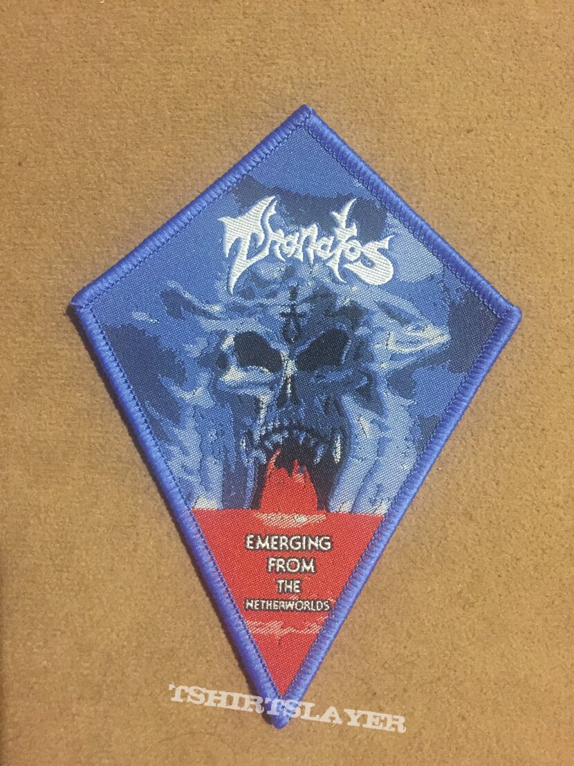 Thanatos- Emerging from the Netherworlds Patch (Blue Border)