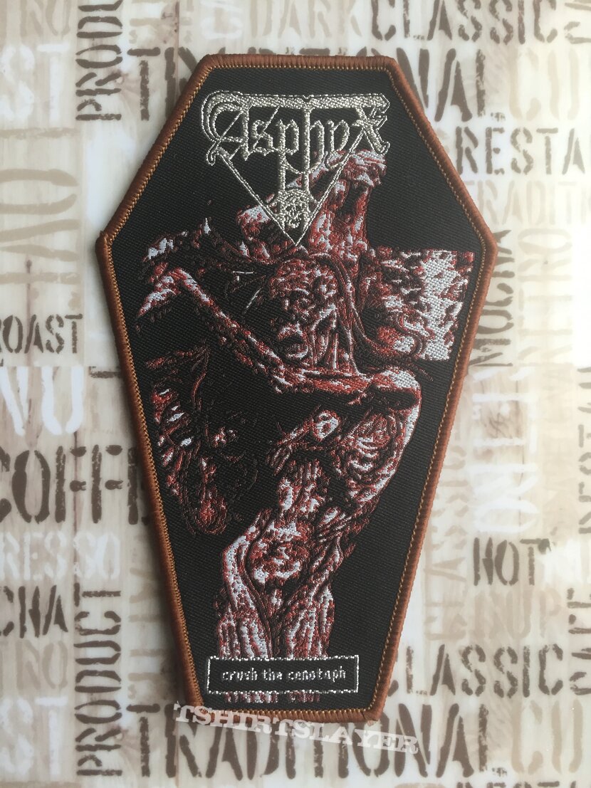 Asphyx- Crush the Cenotaph Coffin Patch