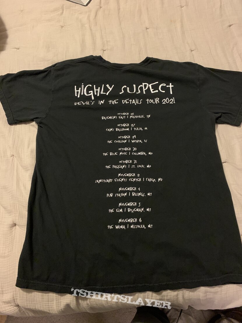 Highly Suspect - Devil’s in the Details 2021 Tour T-Shirt ...