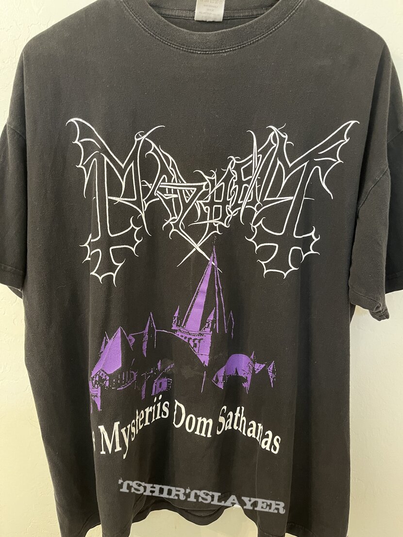 1996 Mayhem “ De Mysteriis Dom Sathanas” T Shirt | TShirtSlayer TShirt ...