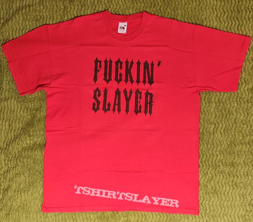 Slayer - Fuckin' Slayer - 4 x 4 Printed Woven Patch - The Blacklight Zone
