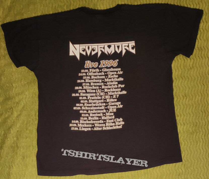 Nevermore - In Memory / Live 1996 - Tour - T-Shirt