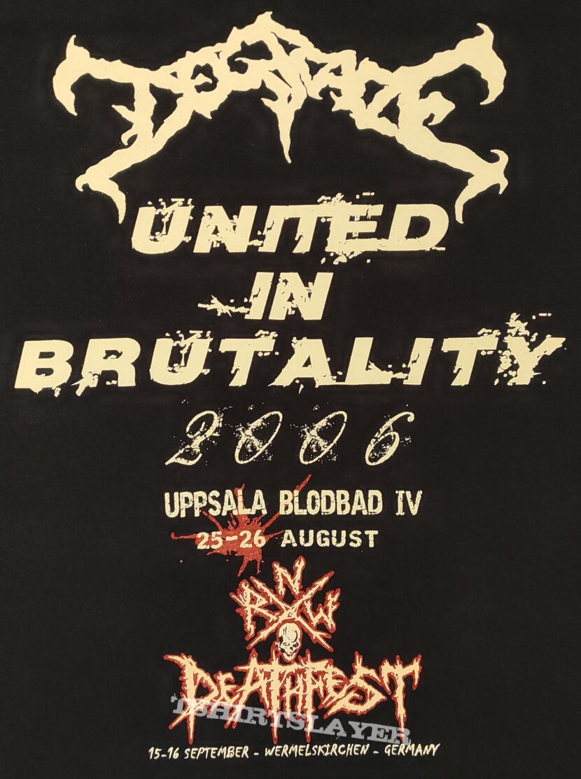 Degrade - United In Brutality 2006 - T-Shirt