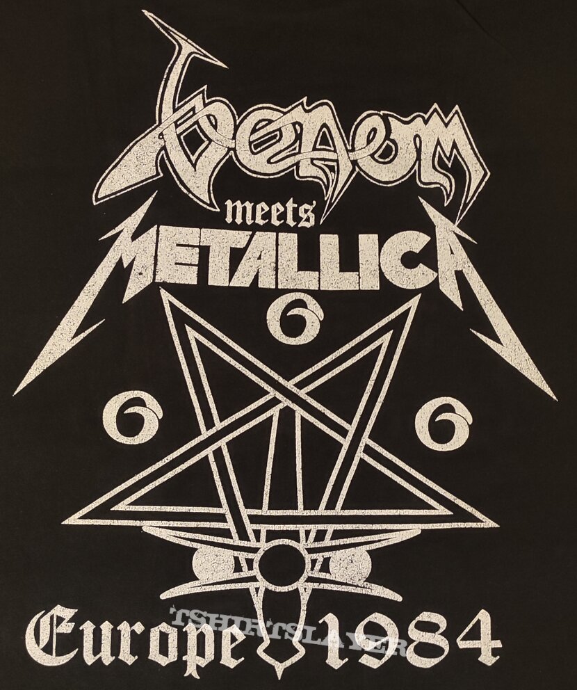 Venom meets Metallica - Black Metal Holocaust Europe 1984 - T-Shirt