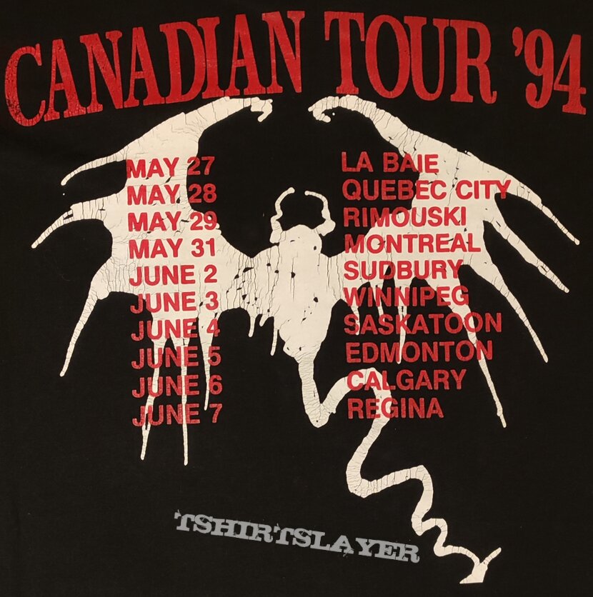 Cryptopsy - Canadian Tour '94 - T-Shirt Cryptopsy - Canadian Tour '94 - T-Shirt