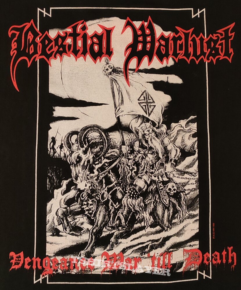 Bestial Warlust - Vengeance War &#039;til Death - T-Shirt 1995