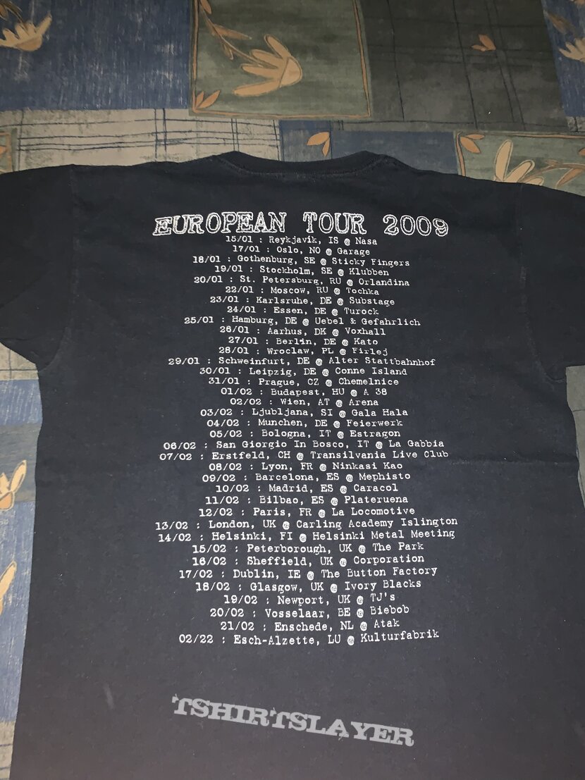 The Black Dahlia Murder European Tour 2009 Shirt