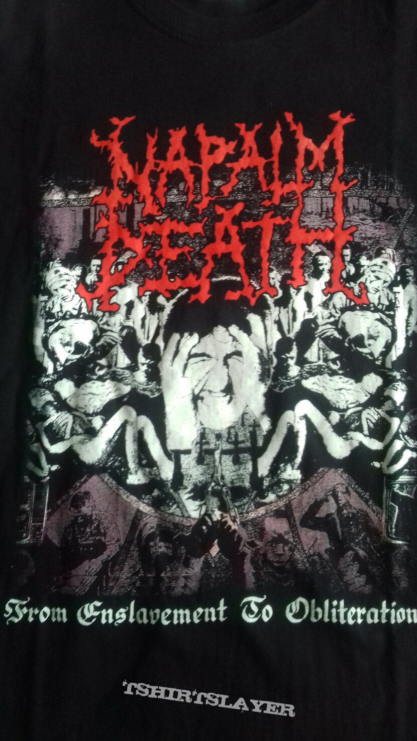 Napalm Death From Enslavement To Obliteration Longsleeve