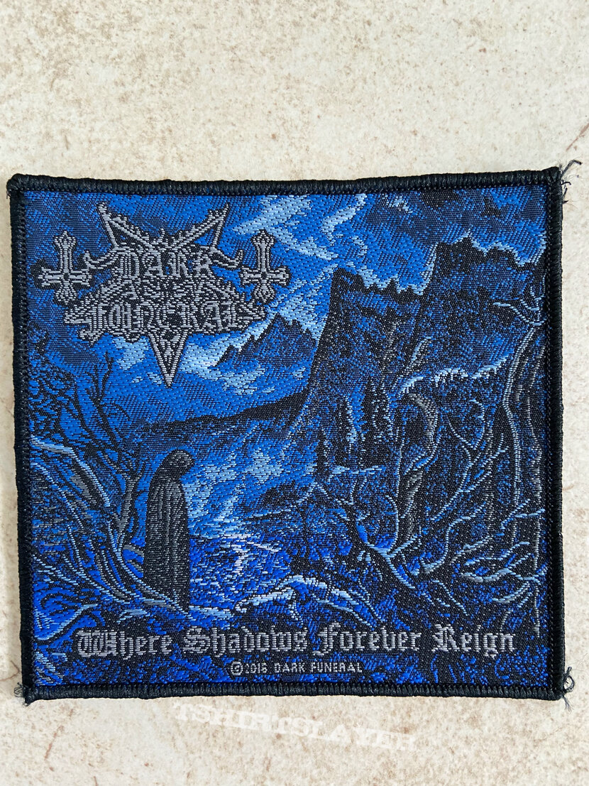 Dark Funeral Where Shadows forever reign woven patch