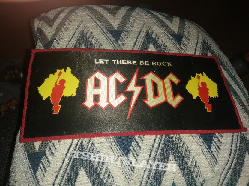 AC/DC Original let there be rock mini backpatch strip
