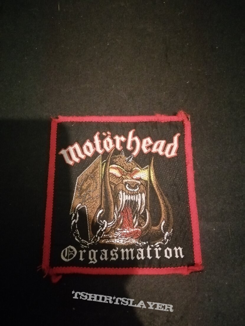 Motörhead Orgasmatron Red Border Original