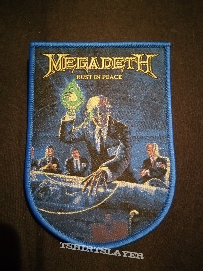 Megadeth Rust in peace blue border