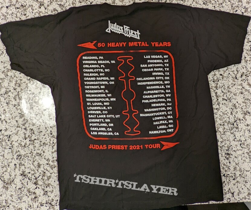 Judas Priest - 50 Heavy Metal Years 2021 Tour T-Shirt