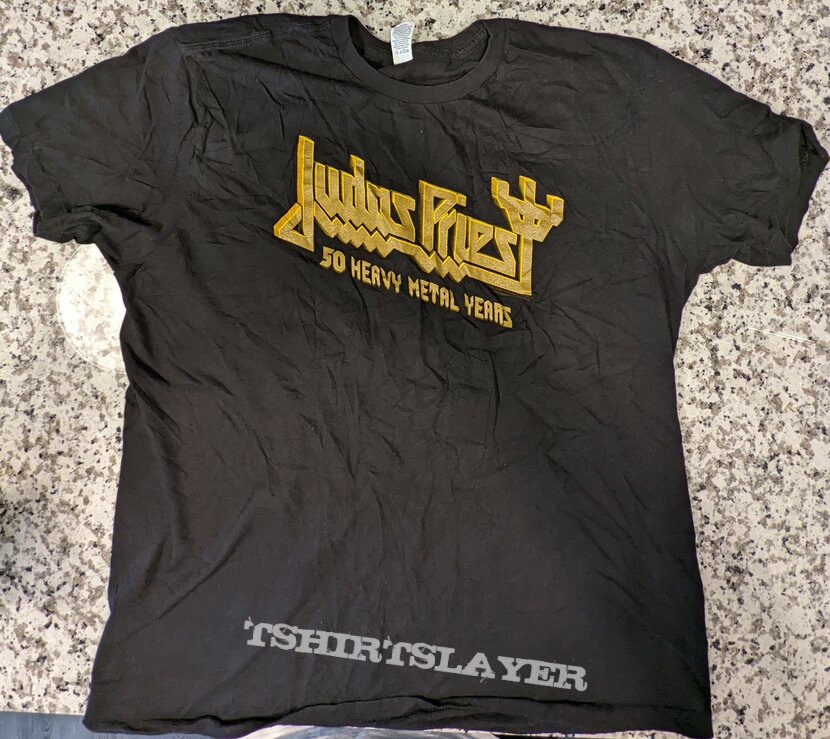 Judas Priest - 50 Heavy Metal Years T-Shirt | TShirtSlayer TShirt and ...