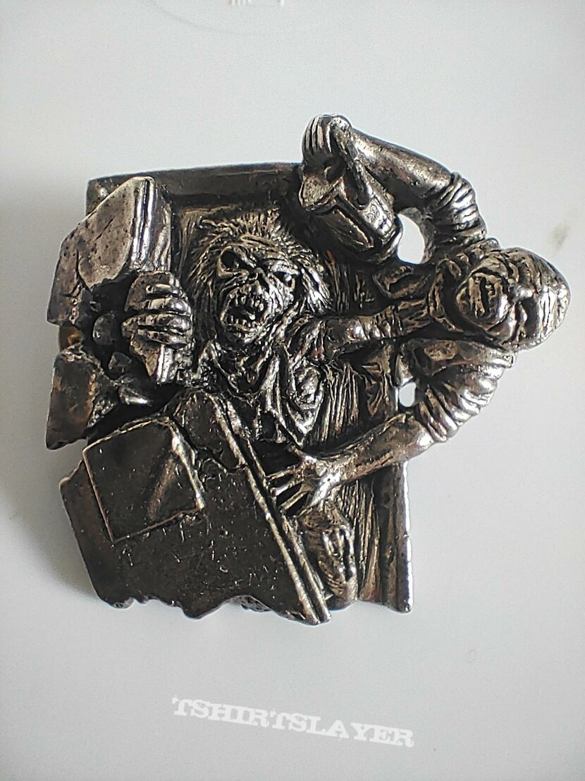 Iron Maiden No Prayer for the Dying cast badge