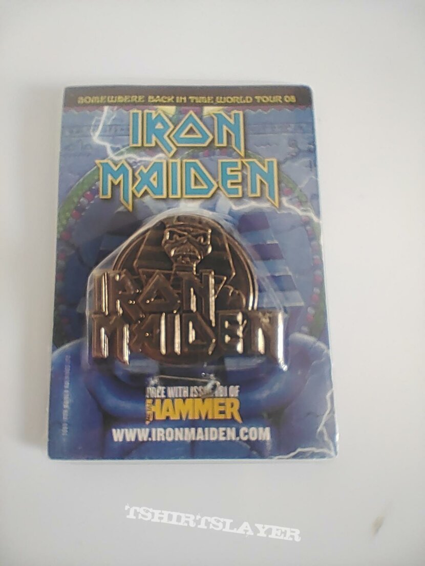 Iron Maiden Metal Hammer - Somewhere back in Time badge