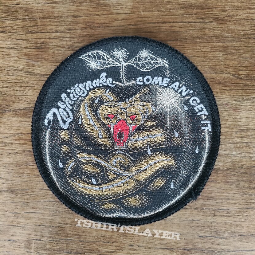 Whitesnake Come an&#039; get it circular patch 