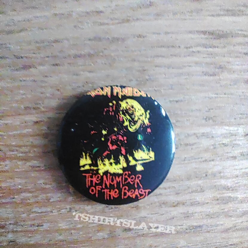 Iron Maiden NotB crystal badge 25mm