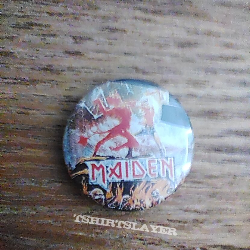 Iron Maiden Run to the Hills button badge -25mm