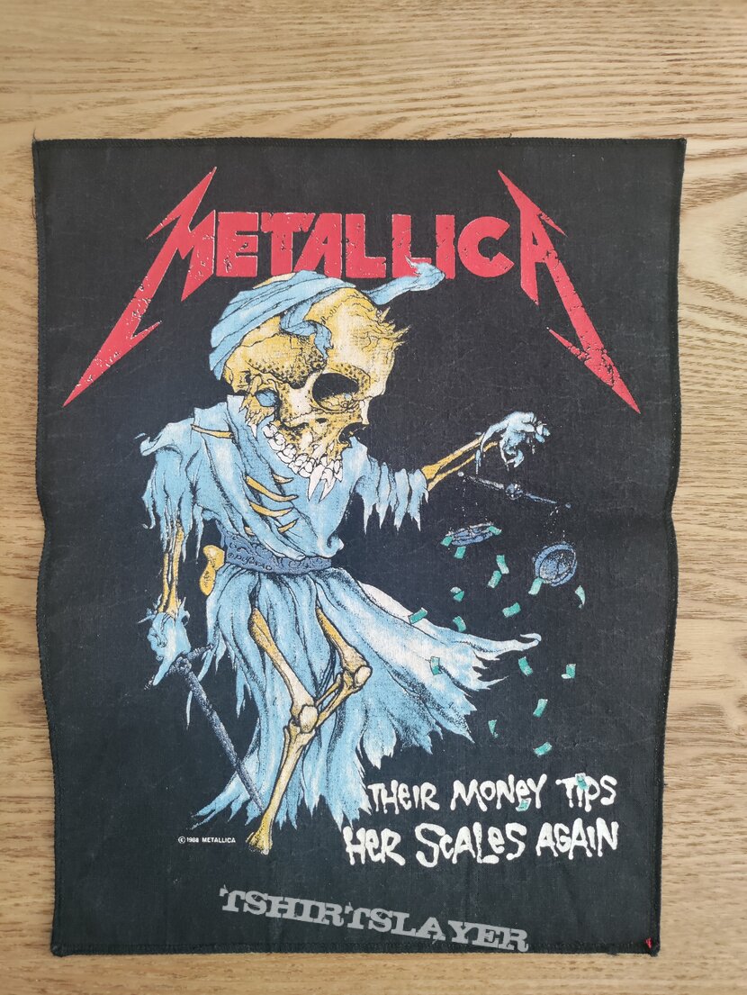 Metallica Their money tips her scales again back patch 