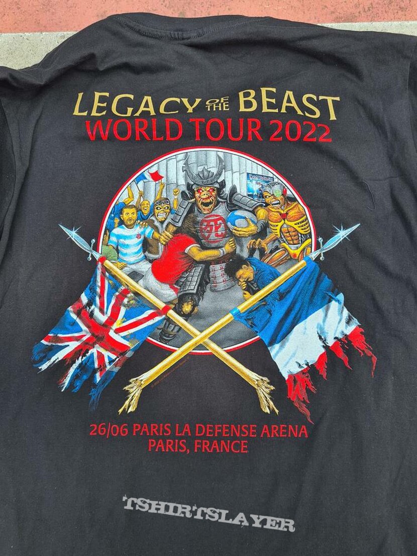 Iron Maiden LotB Paris event shirt 2022