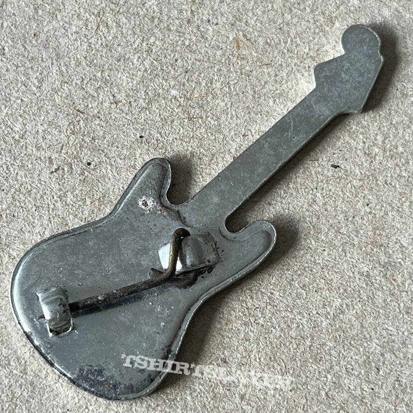 Iron Maiden Killers logo guitar shaped glitter badge Iron Maiden Killers logo guitar shaped glitter badge