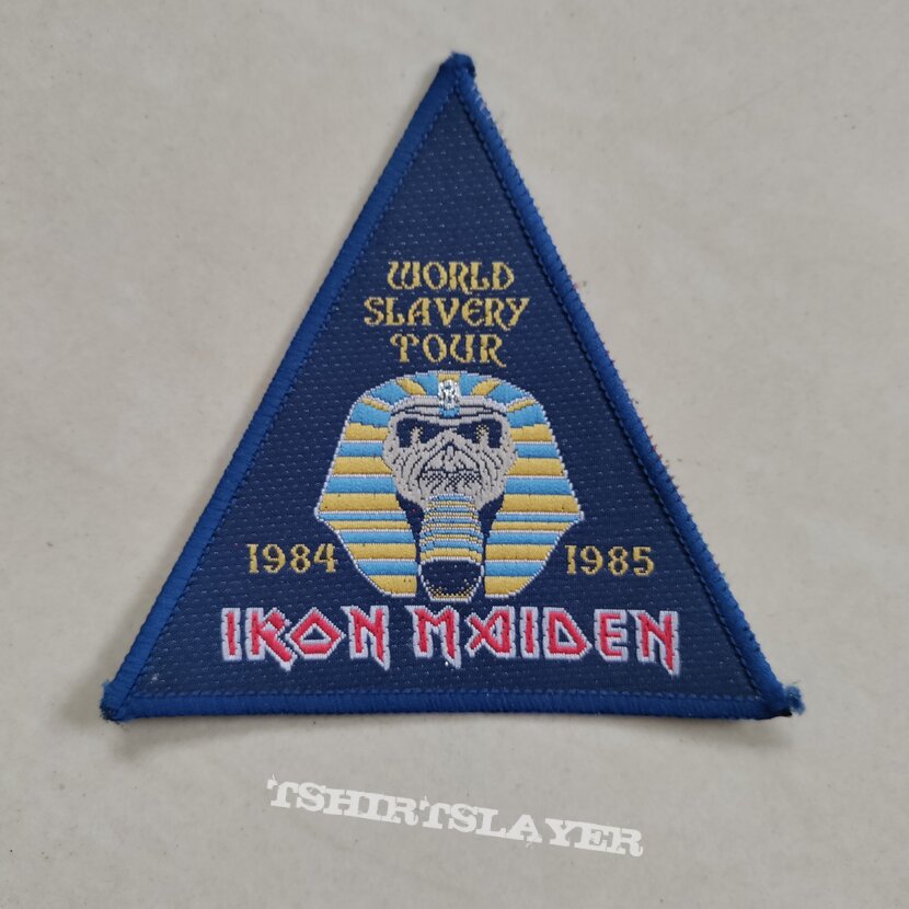 Iron Maiden Powerslave triangular tour patch