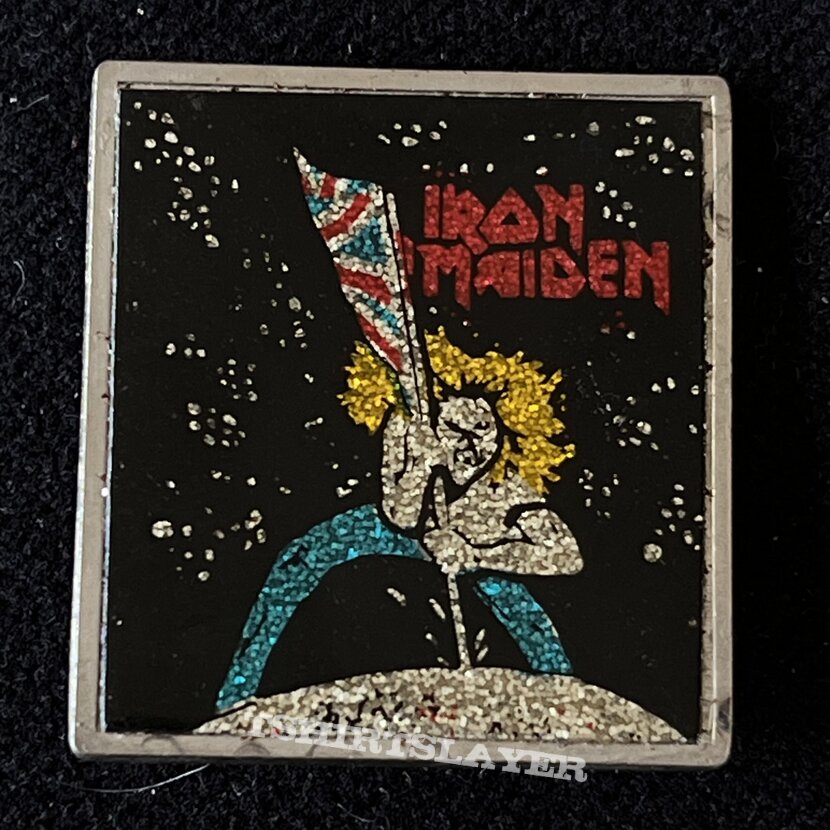 Iron Maiden Beast on the road Square glitter badge