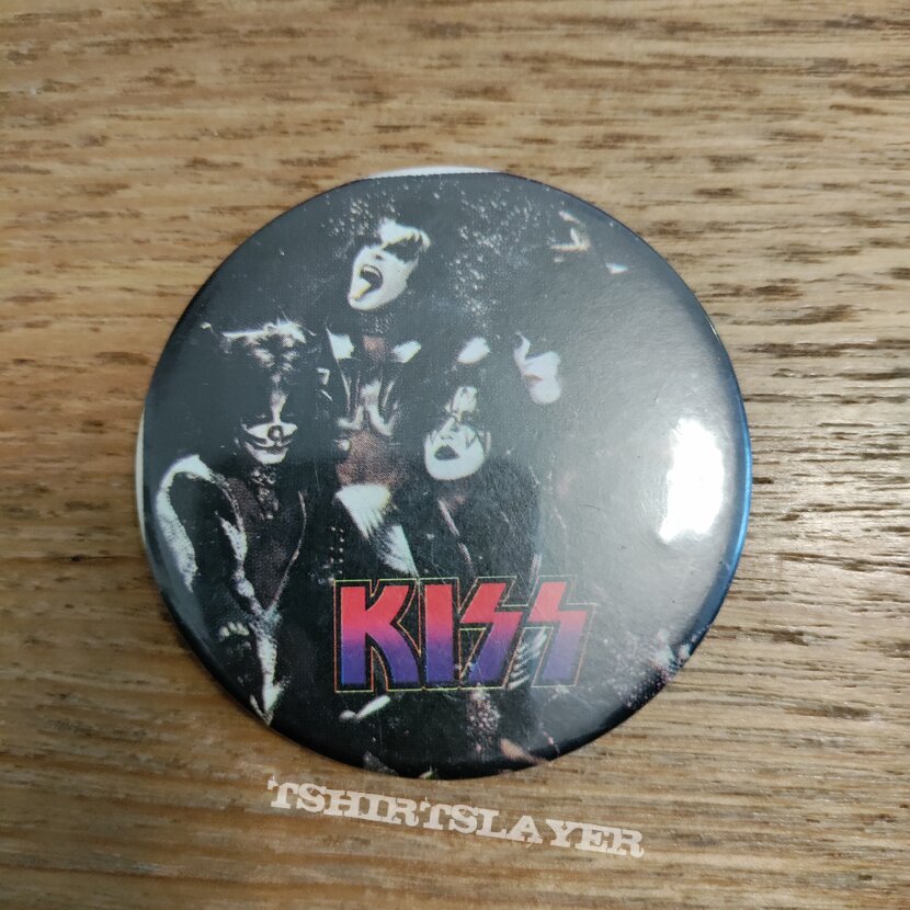 Kiss Band photo badge-55mm