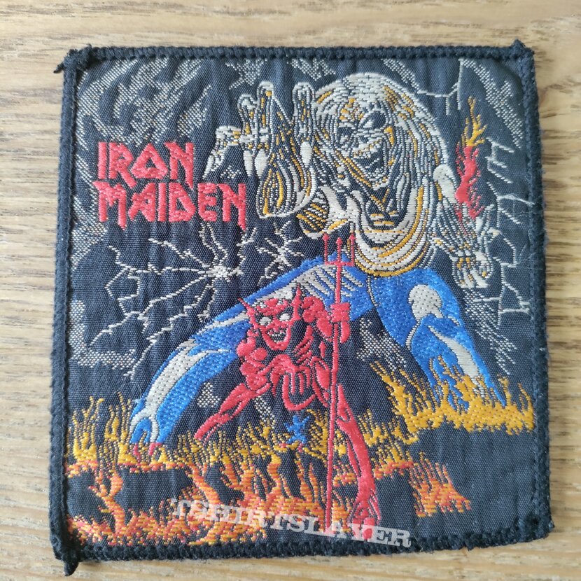 Iron Maiden Number of the beast woven square patch