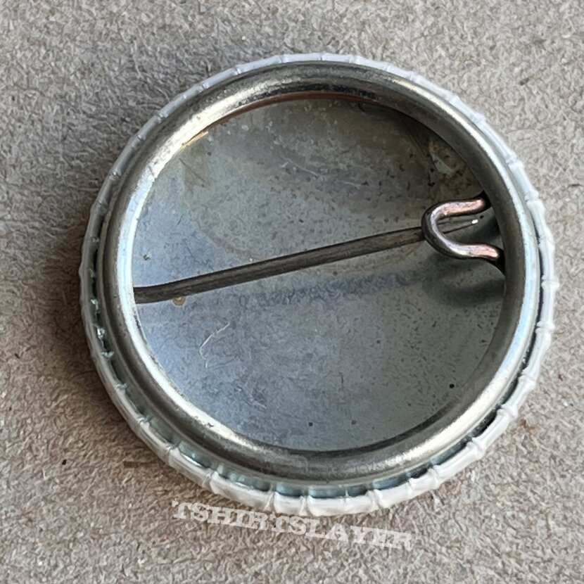 Twisted Sister TS logo black and white badge 25mm