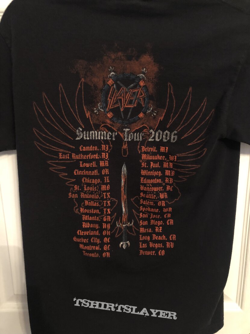 Slayer 2006 summer tour shirt 