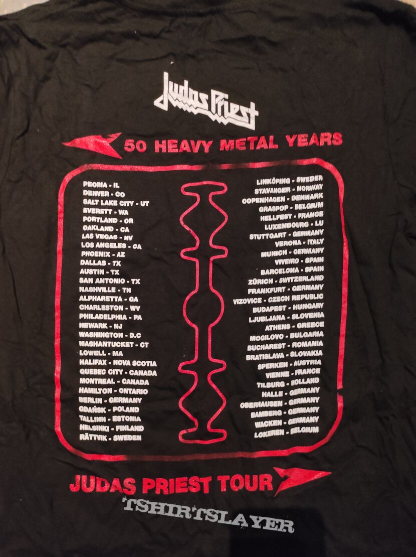 Judas Priest - 50 Heavy Years Tour Shirt | TShirt and BattleJacket Gallery
