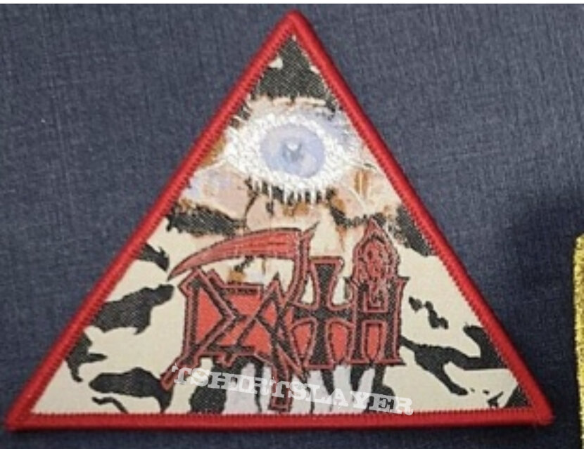 Death Symbolic Woven Triangle Patch