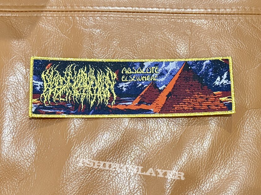 Blood Incantation, Absolute Elsewhere, glitter gold stripe patch
